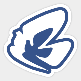 White Dove Sticker